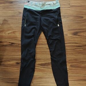 Lululemon Inspire Mesh Cropped Black Leggings